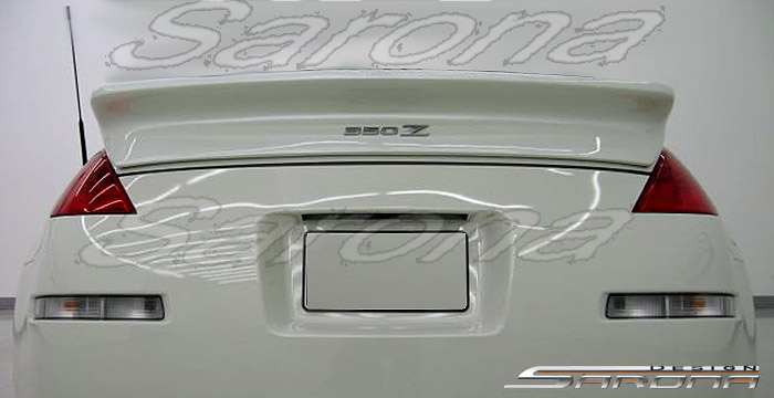 Custom Nissan 350Z Trunk Wing  Coupe (2003 - 2008) - $290.00 (Manufacturer Sarona, Part #NS-028-TW)